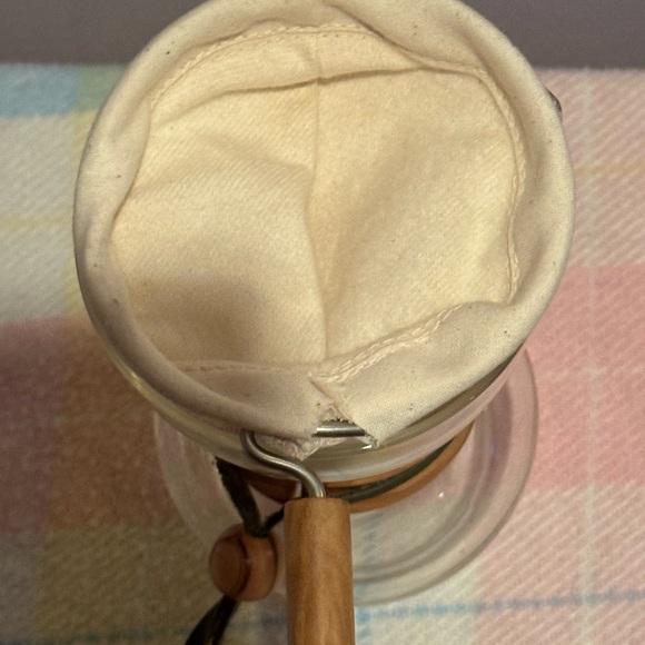 New Glass Coffee Dripper with Wooden Base